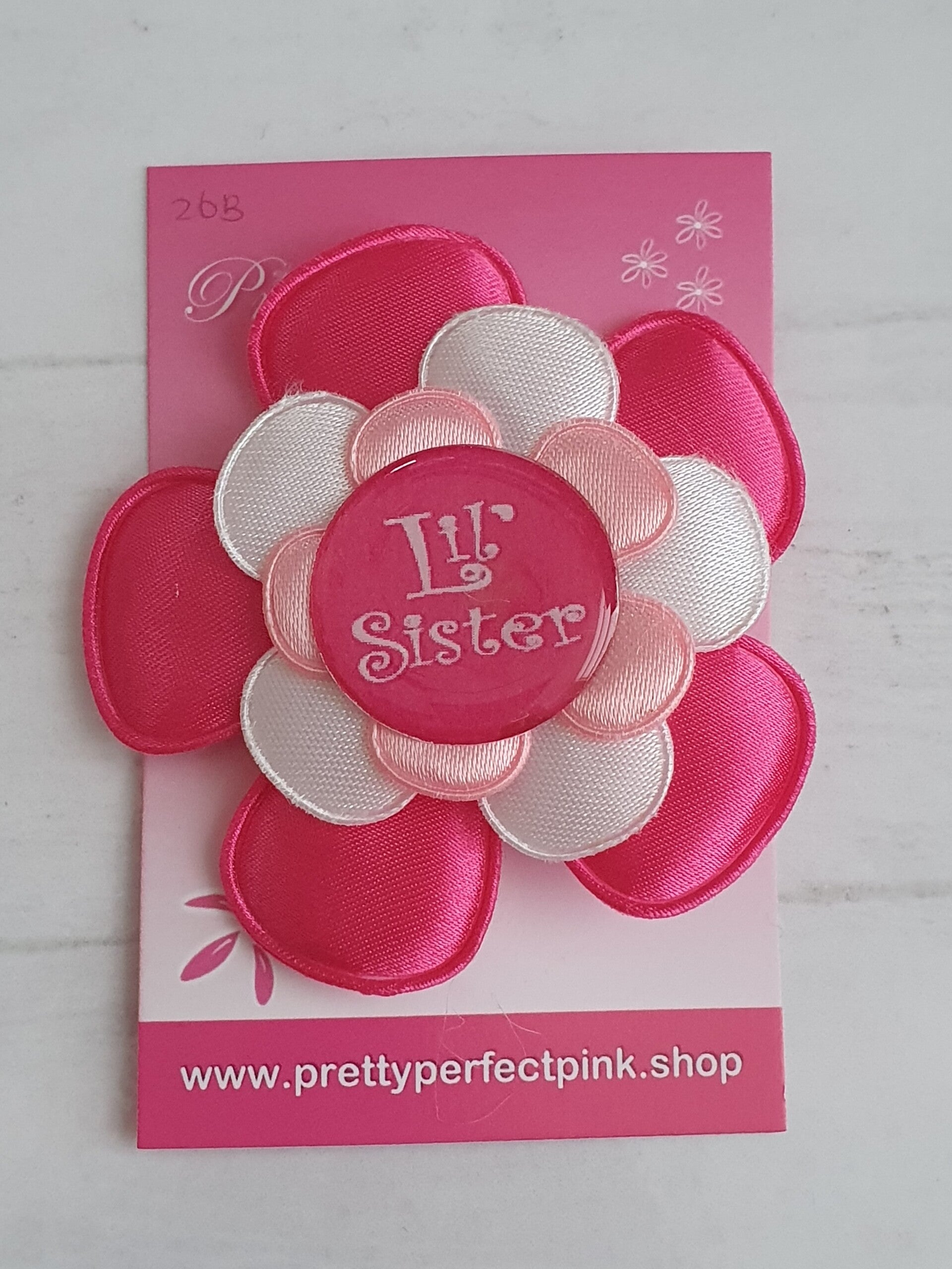 Alligator clip met bloem - Little Sister