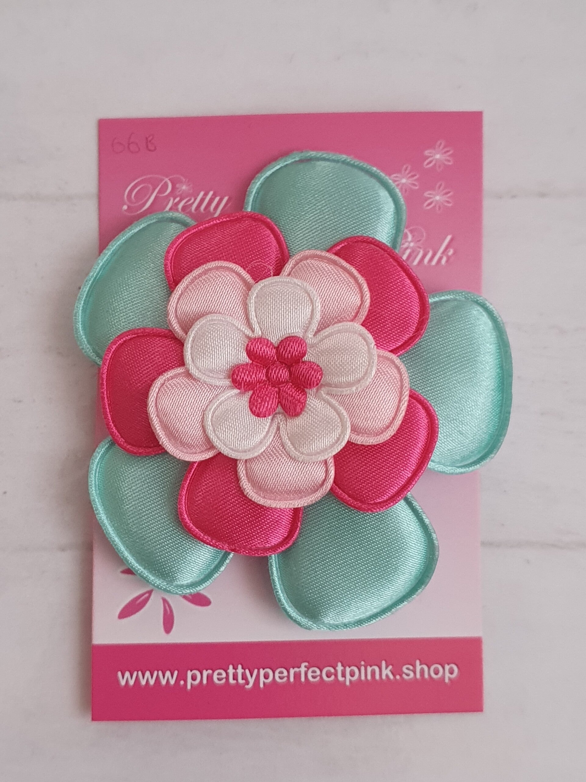 Alligator clip met bloem