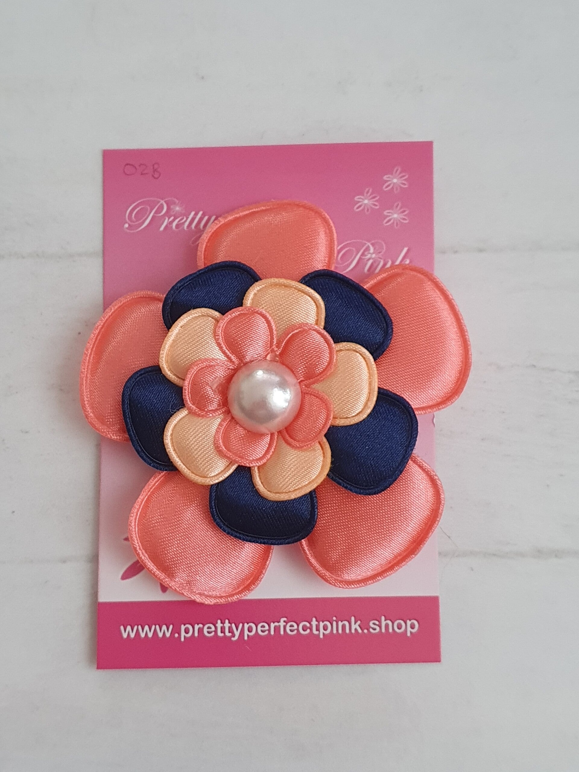 Alligator clip met bloem