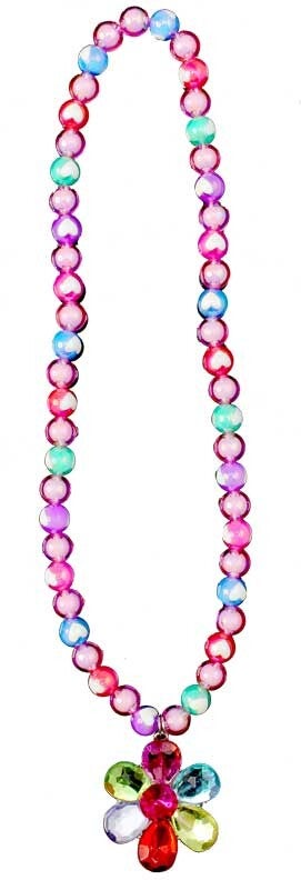 Ketting edelsteen met bloem