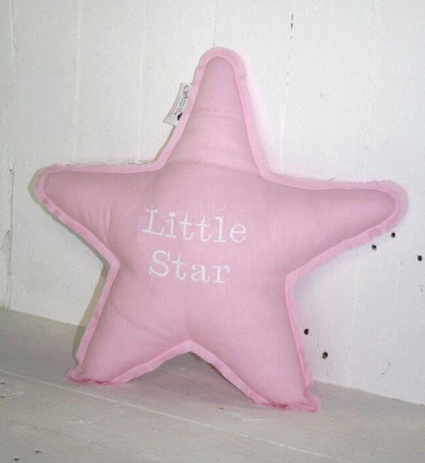 Stoffen kussentje - roze - Little Star