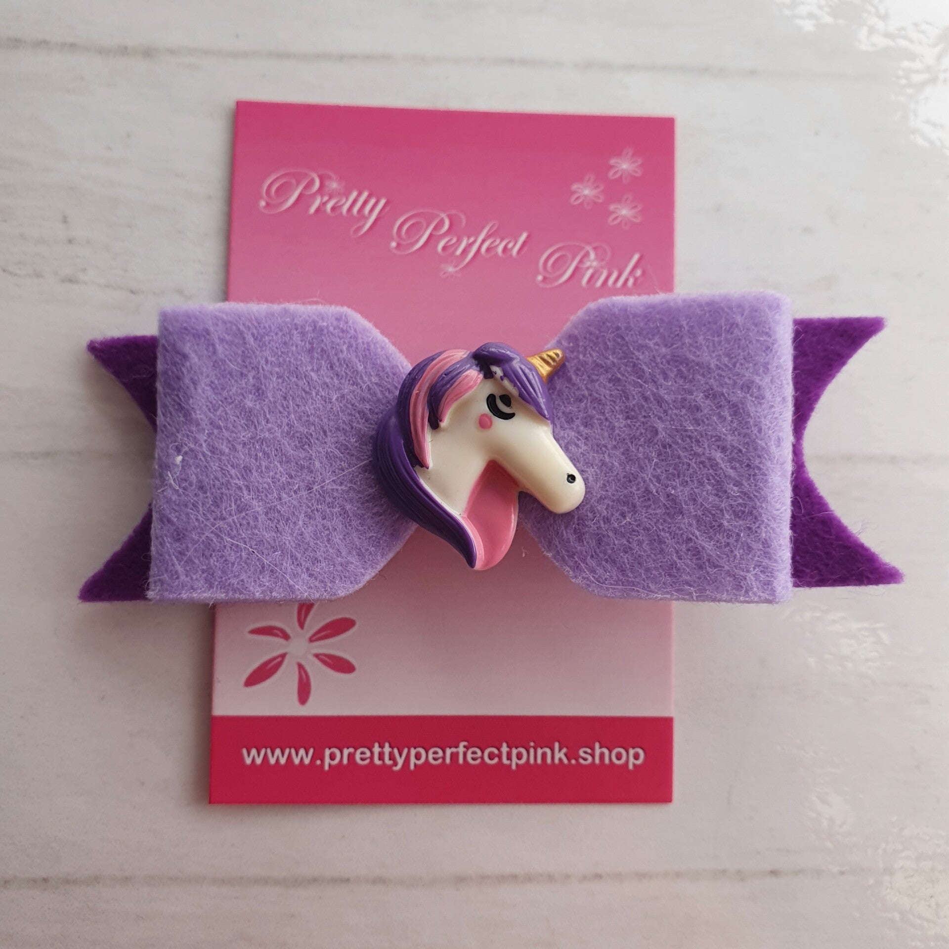 Haarstrik vilt met unicorn