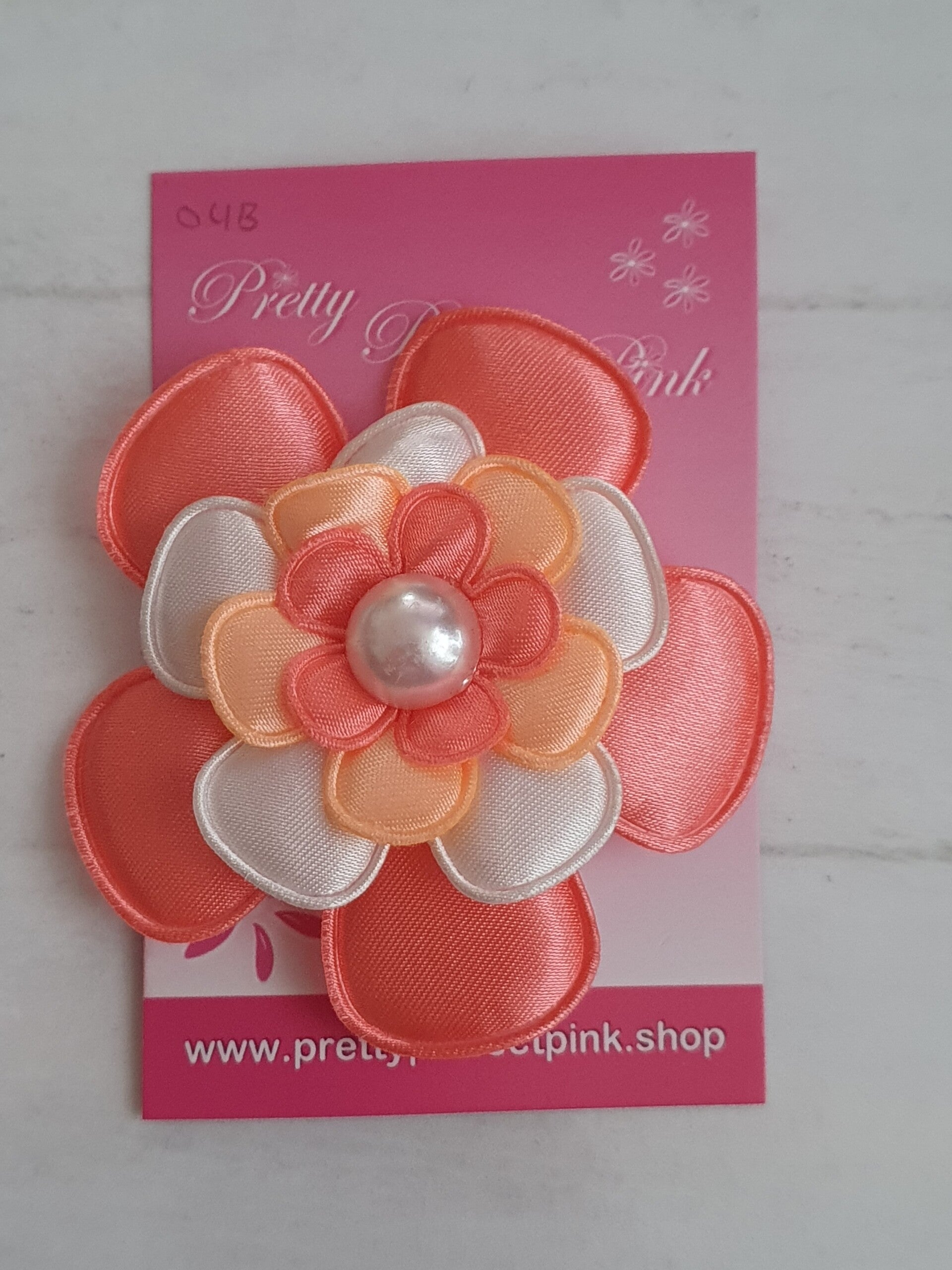 Alligator clip met bloem
