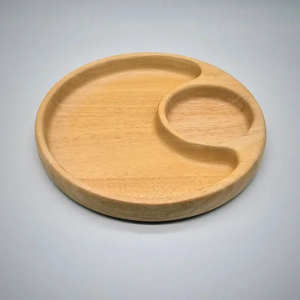 Serveerschaal van hout