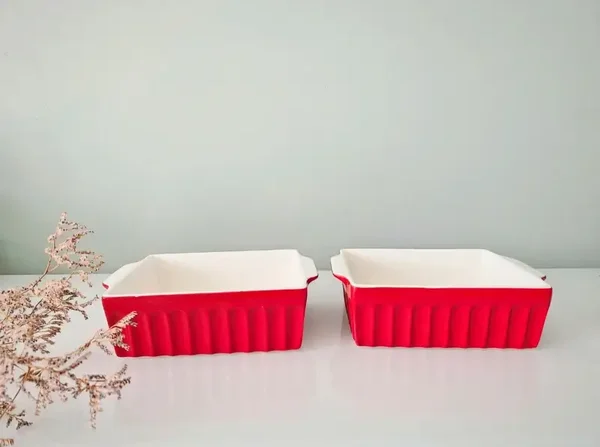 Set van 2 oven schalen