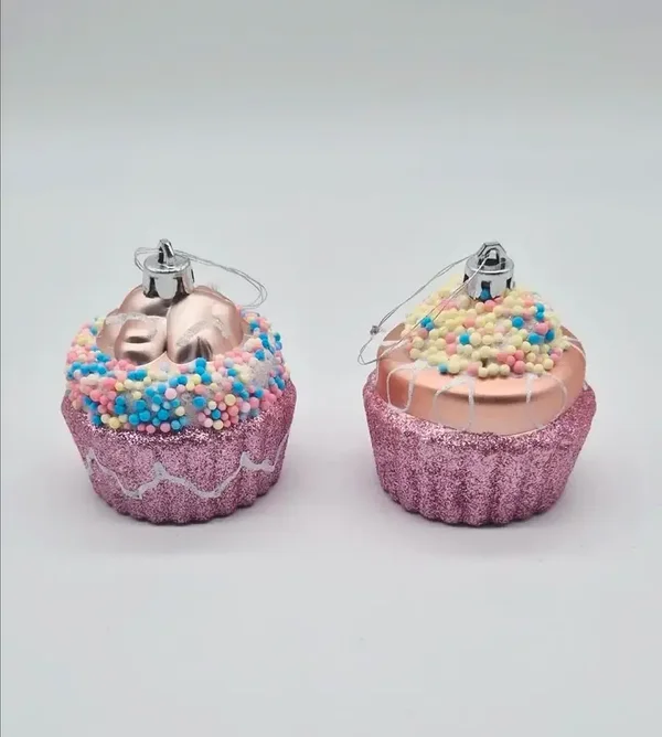 Cupcake kersthangers