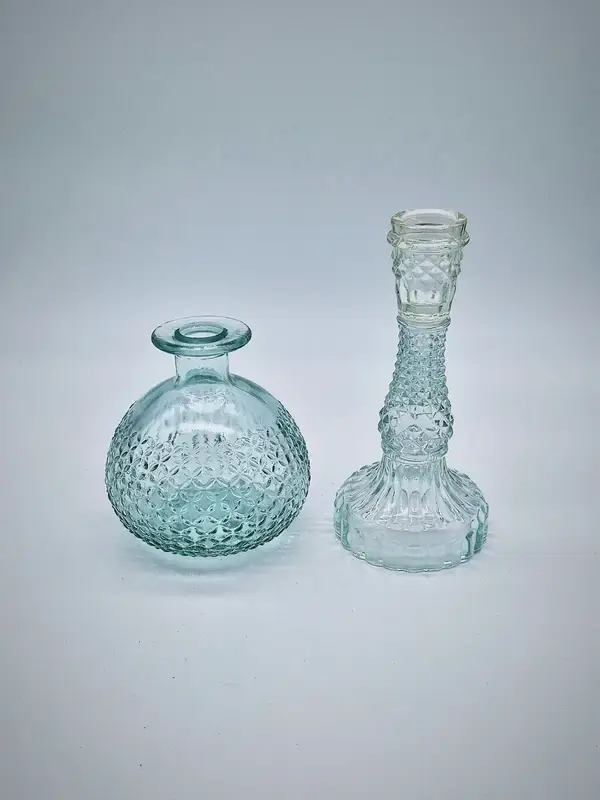 Set kandelaar en vaas