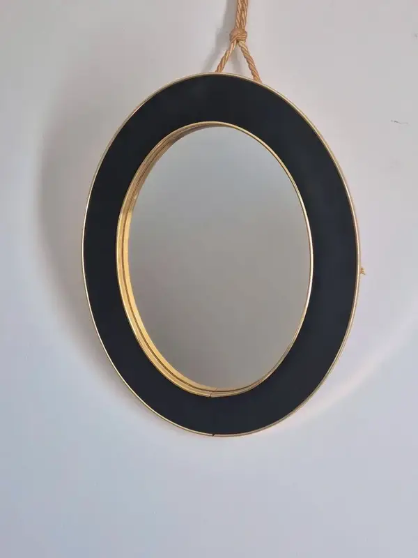 Mid-Century ovale spiegel