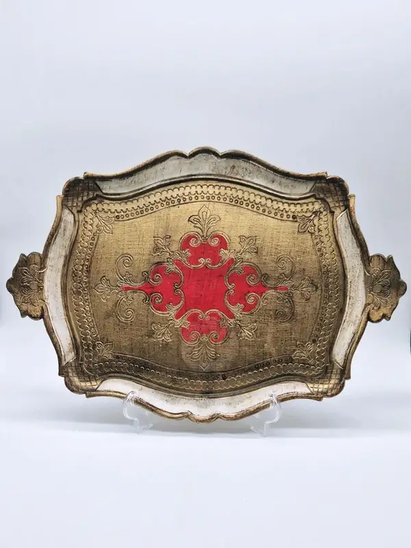 Italiaans Florentijns houten dienblad