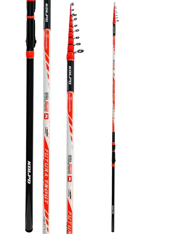 Kolpo FUTURA TROUT Super Slim – Canna da Pesca alla Trota in Carbonio IM40