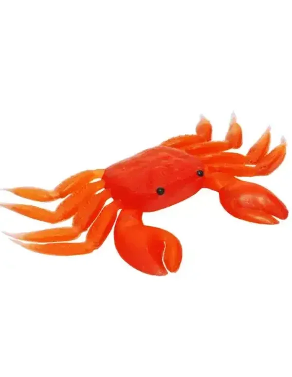 ARTIFICIALE CRAB RED/BLACK GRANCHIO IN GOMMA MIS 5X7