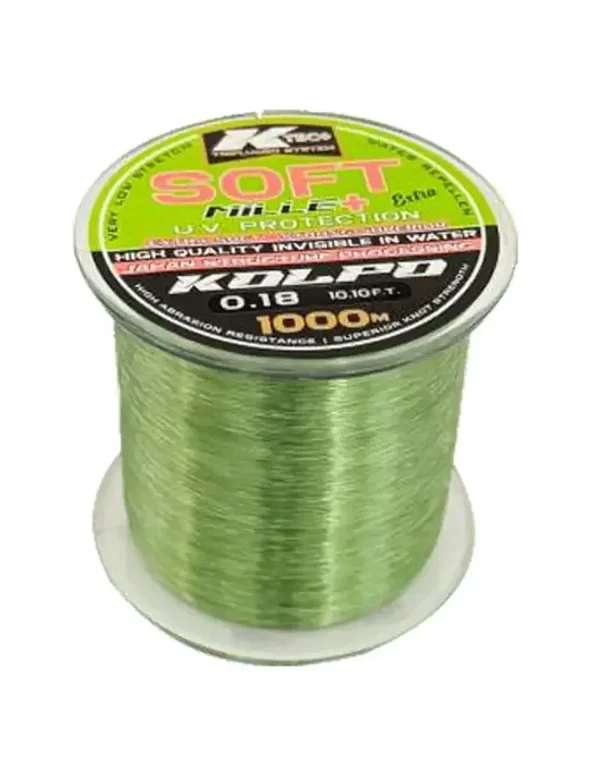 KOLPO SOFT NYLON DA PESCA DA BOBBINA U.V PROTECTION 1000MT