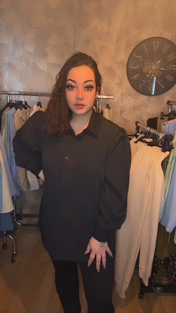 Blouse met kant plussize