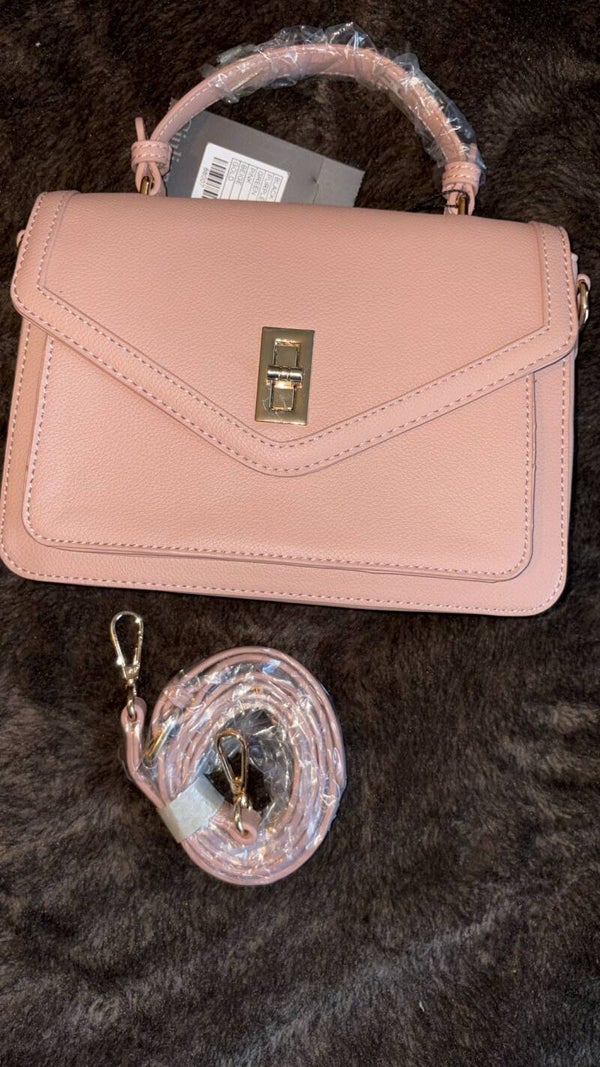 Lichtroze schoudertasje