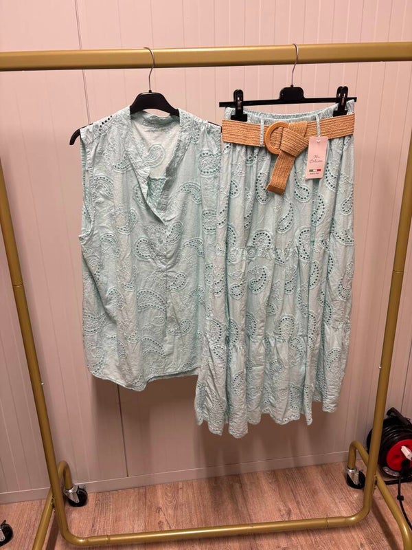 Blouse set mint