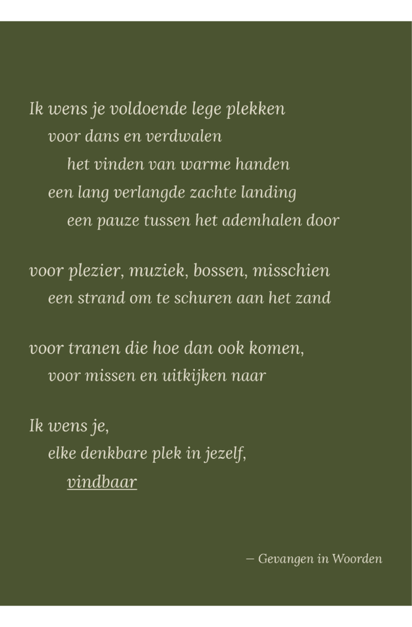 Gevangen in Woorden- Ik wens je A5