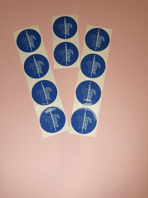 Stickers lijntekening Schildpad