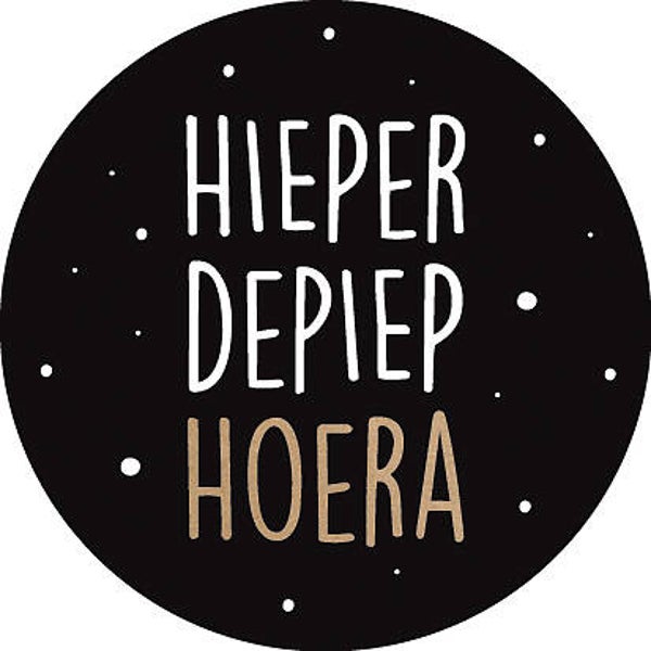 Sticker Hieperdepiep Hoera 35mm