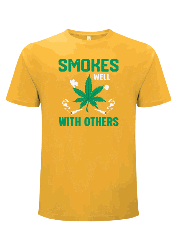 Smokes with others