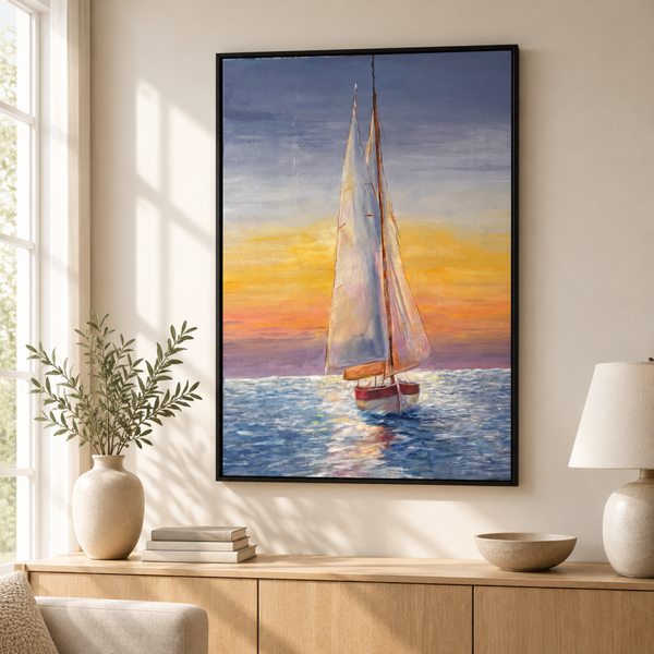 Eine Reise zwischen Licht und Meer- Originalgemälde