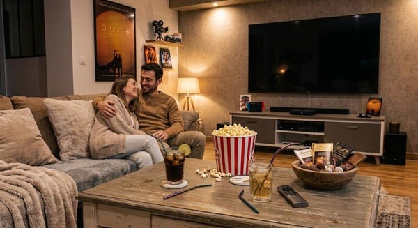 Soirée Cinéma (2 Boissons + pop-corn + chocolat  & 2 Goublets offertes )