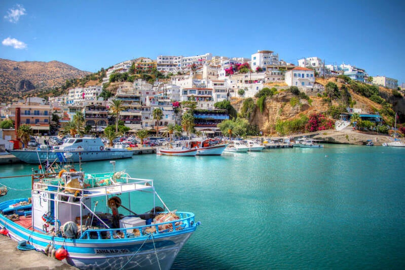 Rondreis Kreta. Agia Galini Kreta Griekenland.