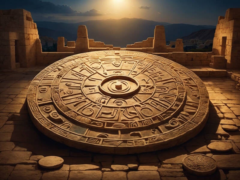 Archeologische site Festos Kreta. Disk van Phaistos. kreta vandaag blog.