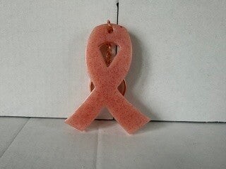 Pink Ribbon Epoxy resin keychain