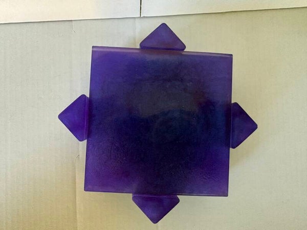 Purple 5pc coaster set