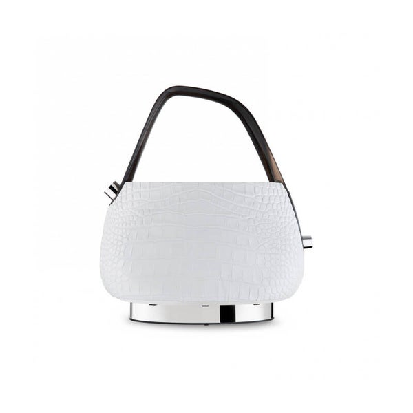 Jackie Alligator cuir blanc