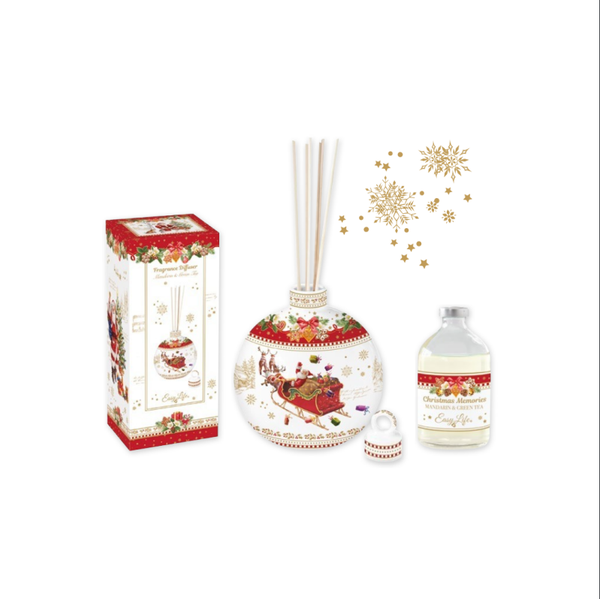 Diffuseur 6 bâtons 400 ml + Recharge 100 ml — Mandarine & thé vert