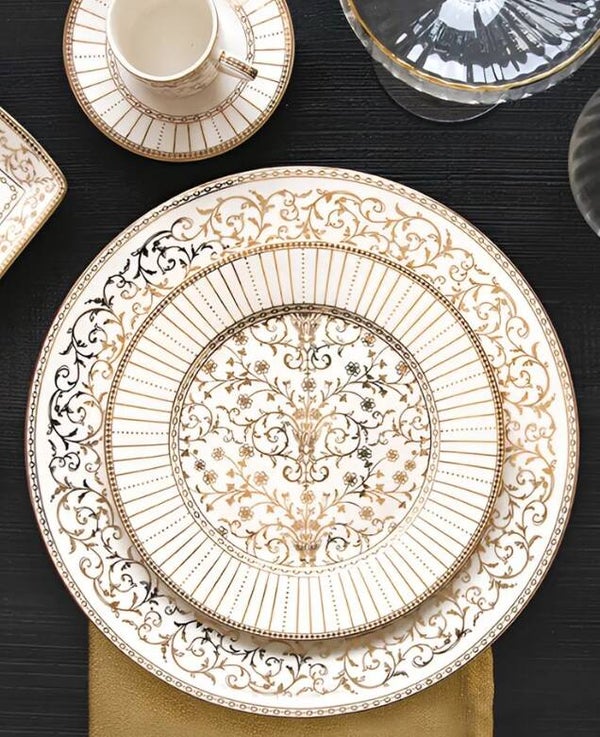 GOLDEN  Assiettes de Table 27 cm POZZI MILANO 1876