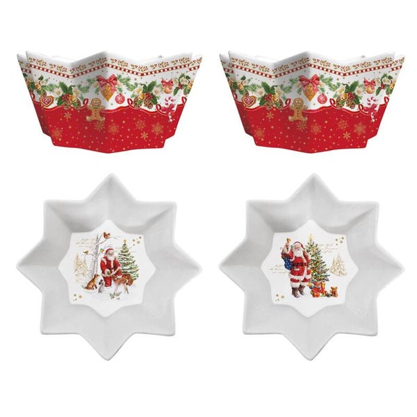 Coffret 2 Bol Étoile 14 cm Noël by Easy Life
