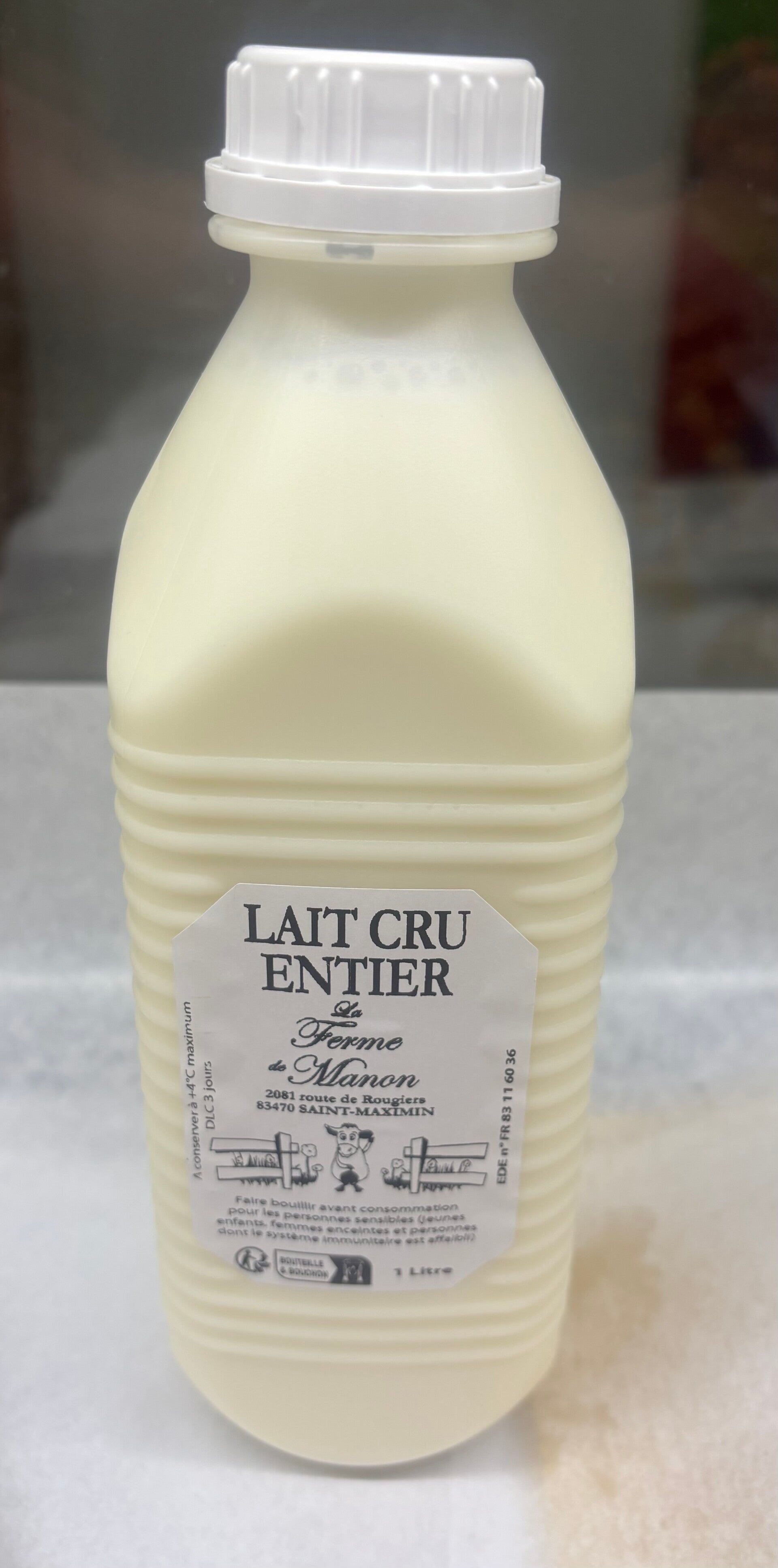 Lait cru entier (1L)