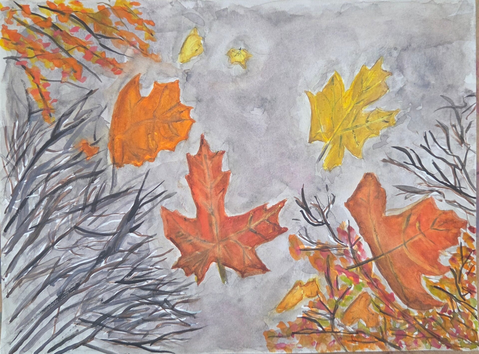 Falling leaves