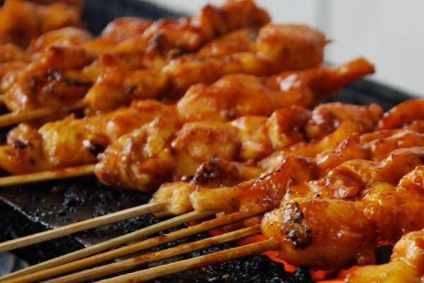 Sate buffet op Staartjesavond