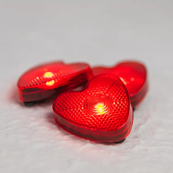 Lampe en forme de cœur