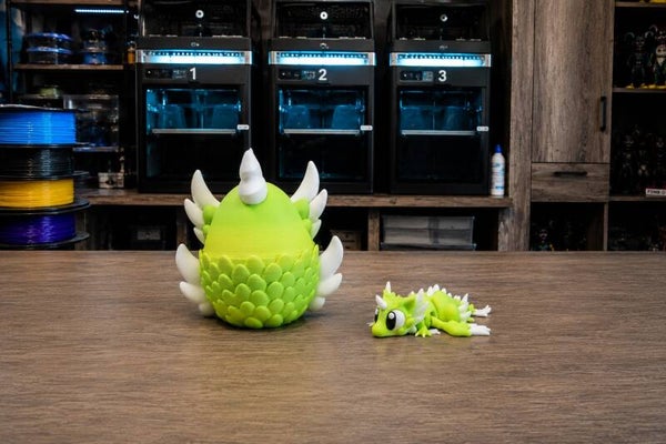 🦄 Celestial Mini Dragon – XL Mini Flex Bewegliche 3D Druck Figur mit Einhorn-Drachen-Ei