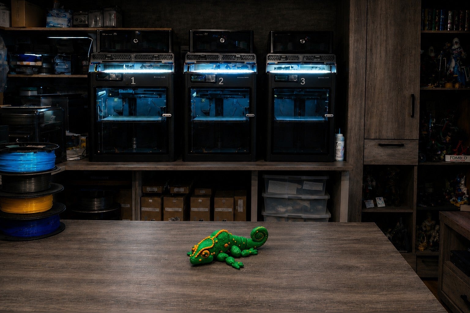 🦎 Mini Flex+ Chamäleon – bewegliche 3D Druck Figur mit Charakter