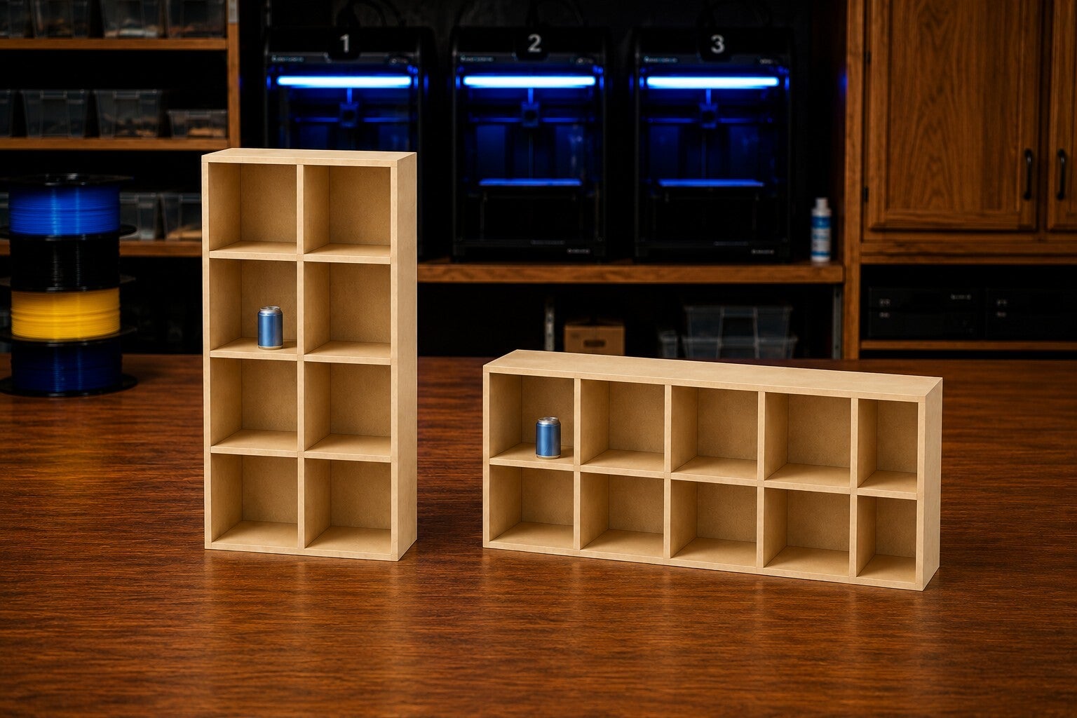 🧸 Mini Regal für Sammelfiguren & Mini Brands – 3D Druck Display in Beige