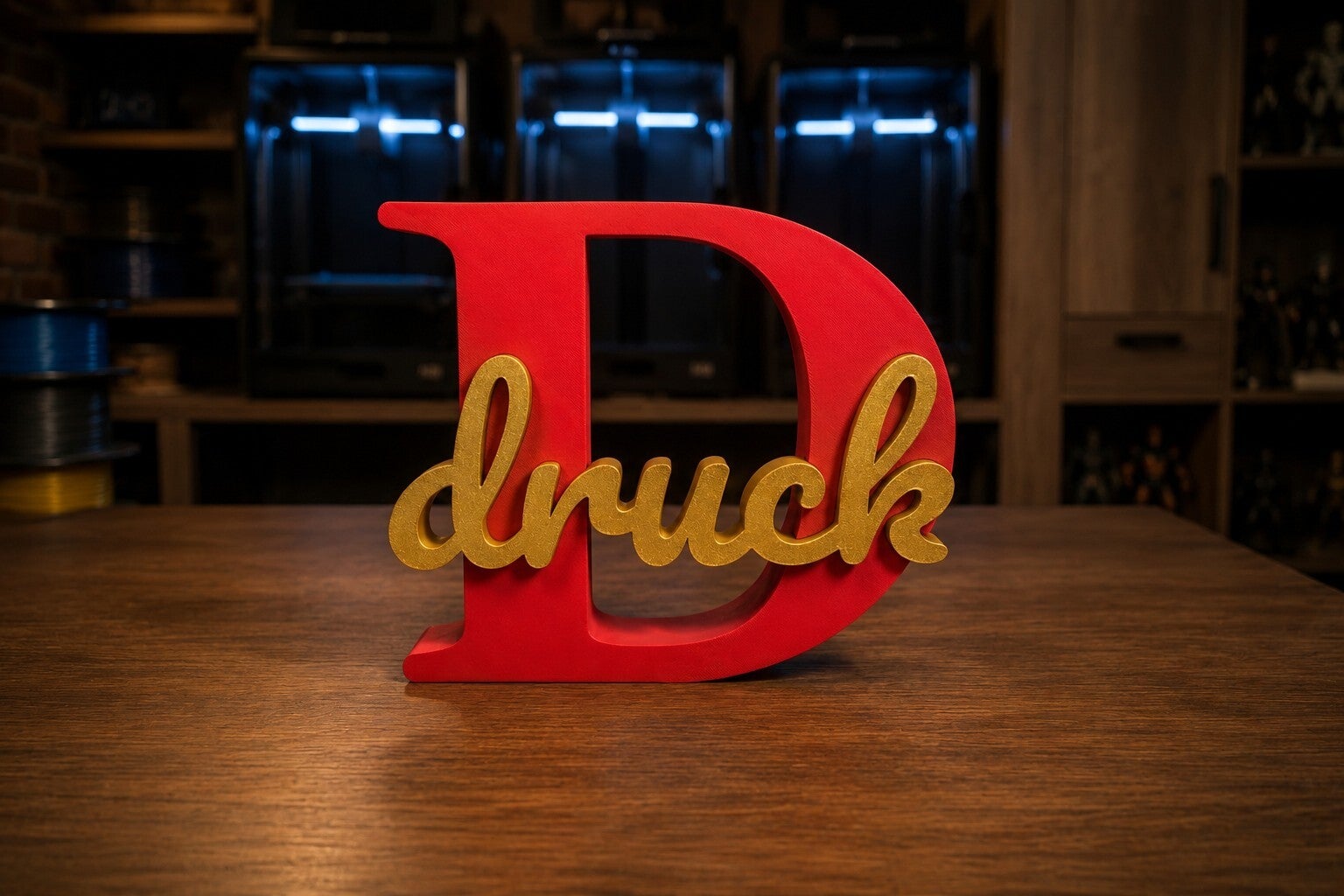 Personalisierter Namensaufsteller mit Initiale – Individuelle 3D-Druck Namensdeko