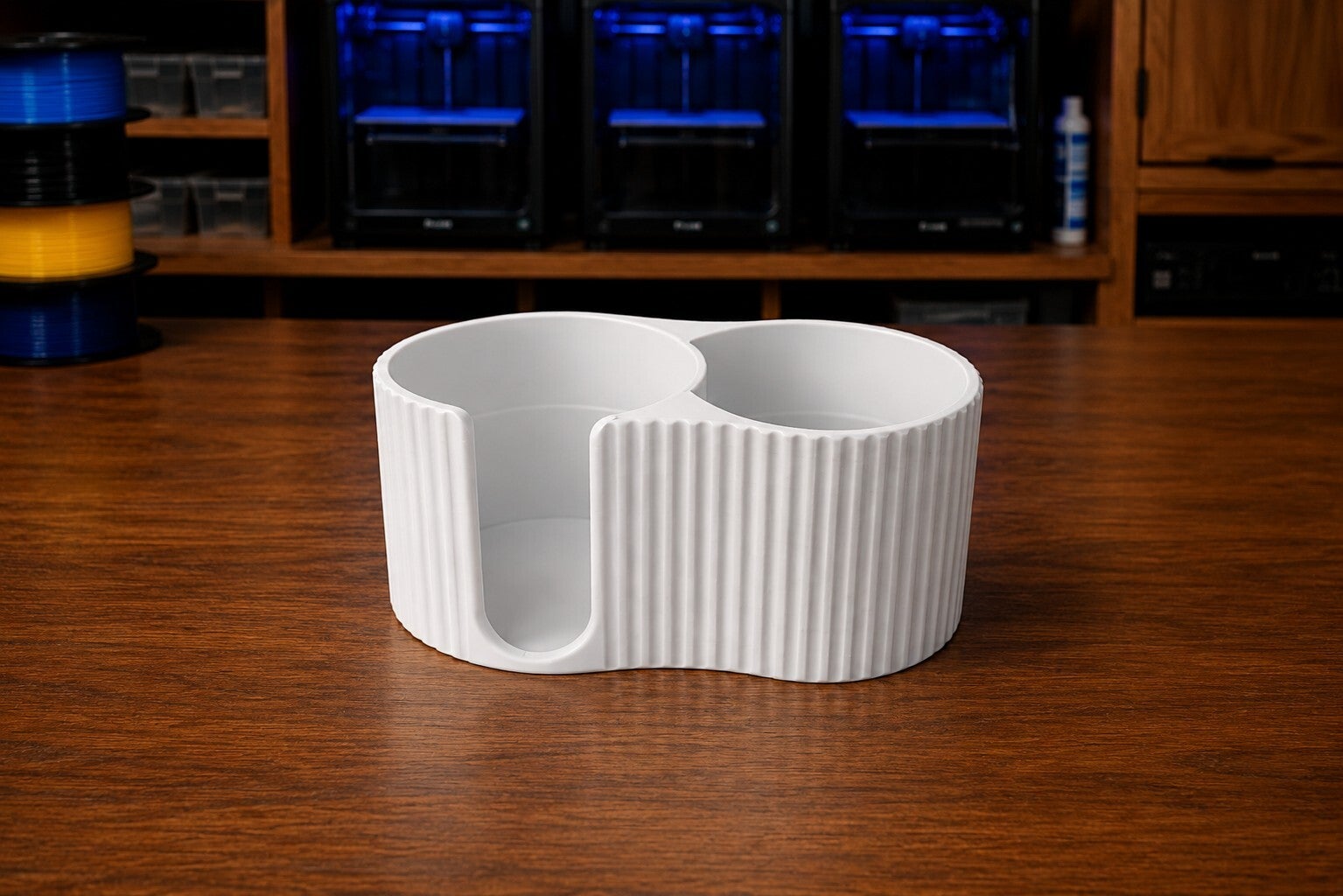 🧴Wattepads & Wattestäbchen Organizer aus dem 3D Druck – Modernes Badezimmer-Design in Weiß oder Braun