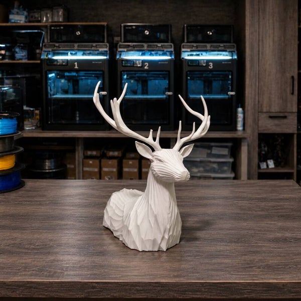 🦌 Abstrakter Hirsch | Moderne Weihnachtsdekoration aus dem 3D-Druck