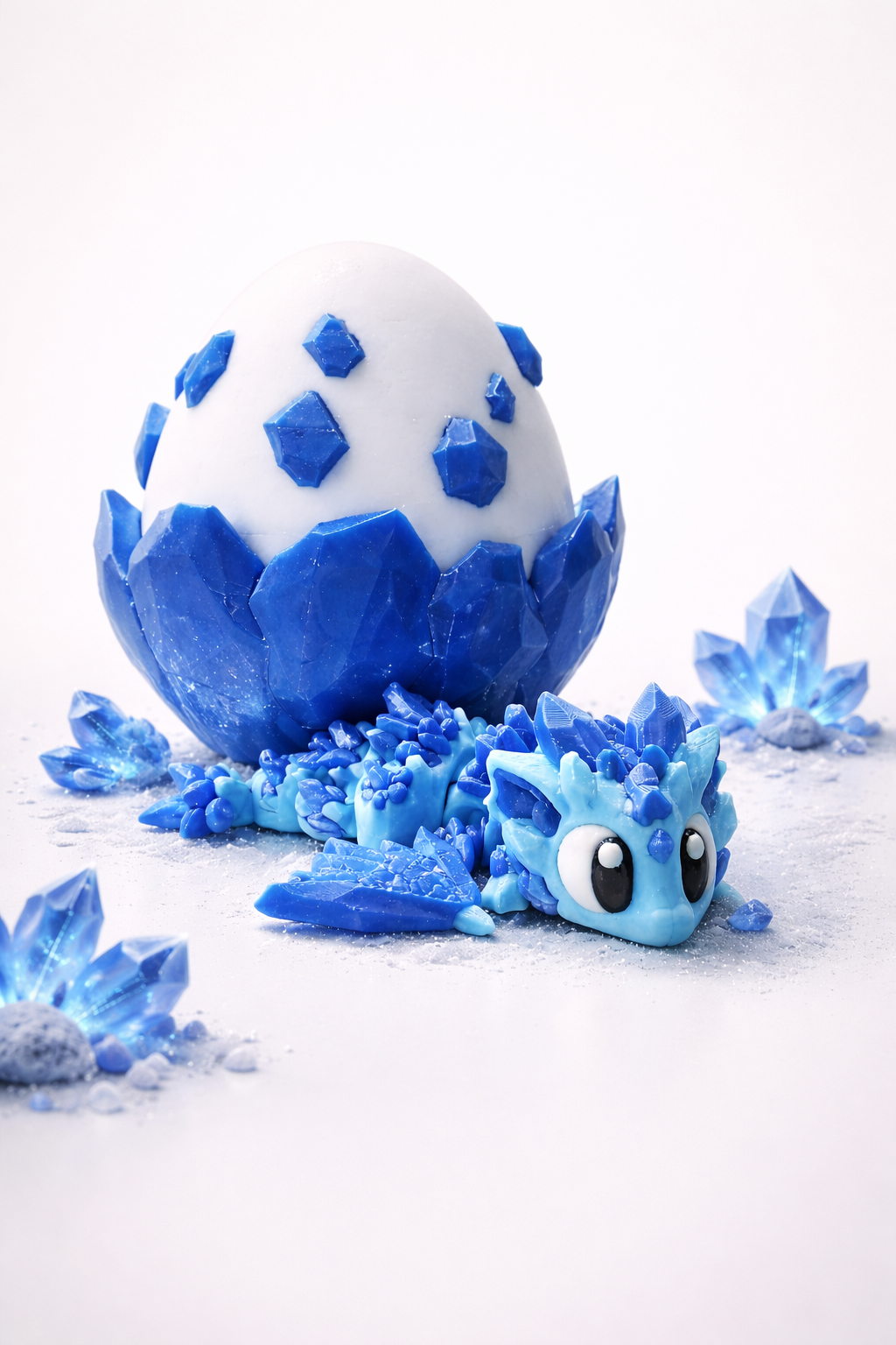 🐉💎 XL Mini Flex Kristall Drache – majestätisch, beweglich, eindrucksvoll