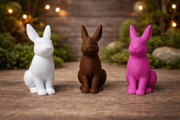 🐰 Fuzzy Skin Häschen – Moderne Osterhasen Deko aus dem 3D-Druck