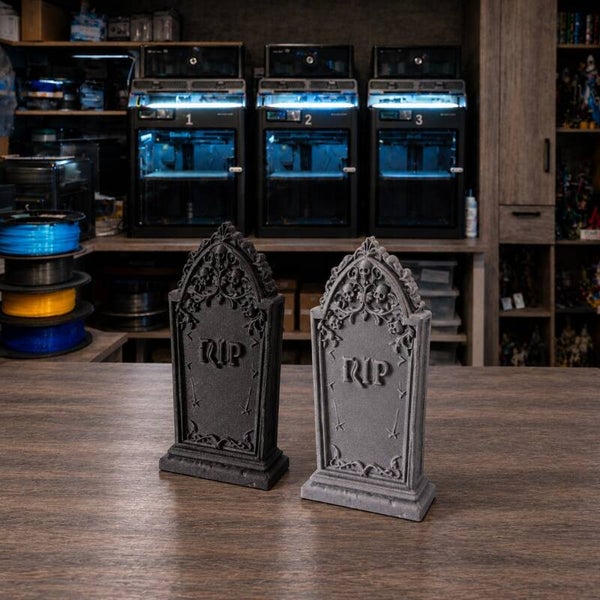 🪦 Gotischer RIP-Grabstein | Halloween-Dekoration aus dem 3D-Druck