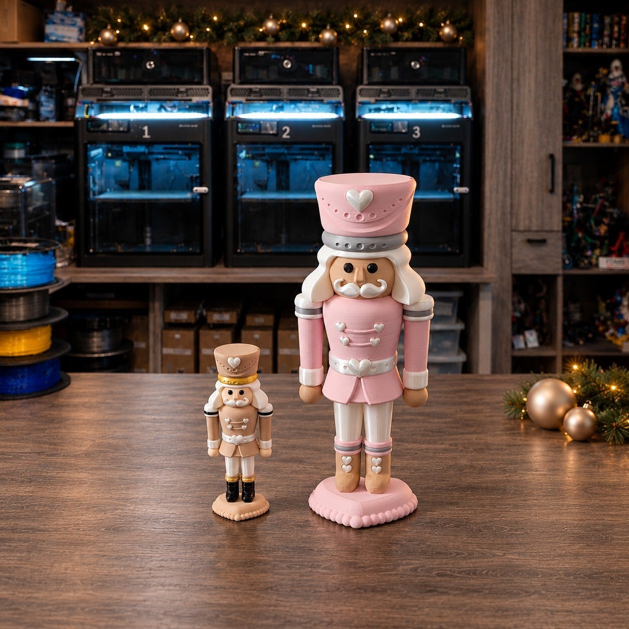 ❤️ Herzknacker Casper – außergewöhnliche Nussknacker-Deko in Mini & Classic aus dem 3D-Druck