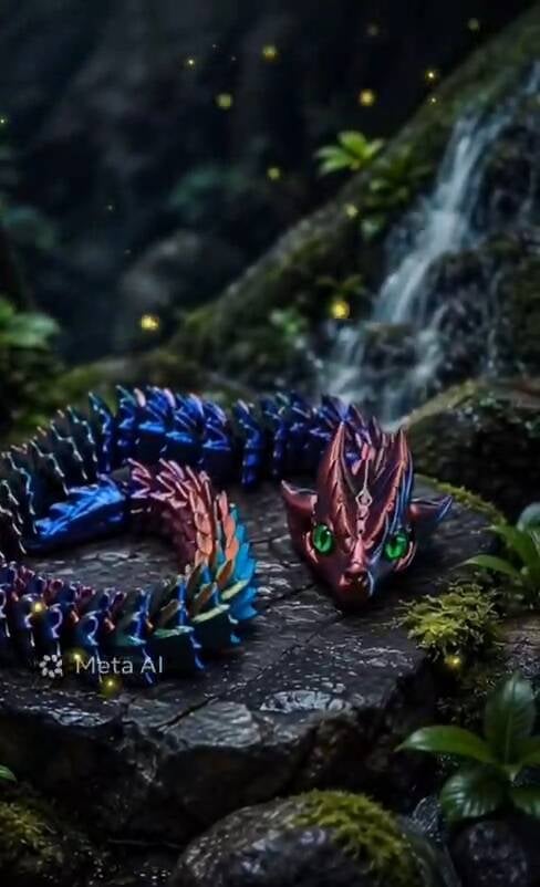 XXL Flex Drache – bewegliche 3D Druck Figur von 3D Kreativo
