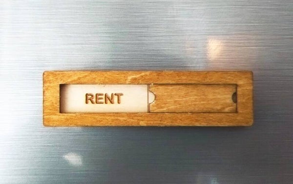 Magnetisk diskmaskin skylt rent/smutsigt