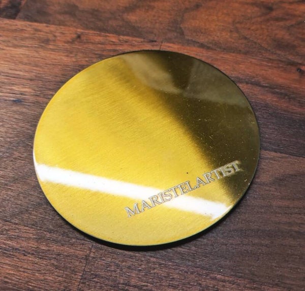 Personlig rostfritt stål glasunderlägg